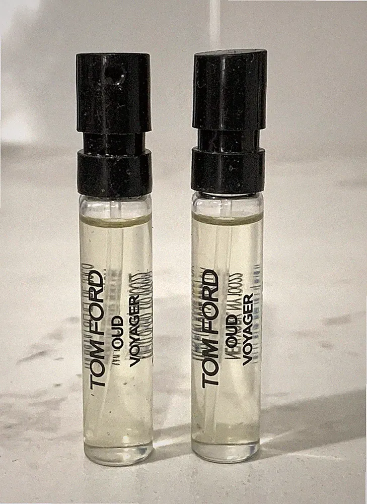 2X Tom Ford Oud Voyager Eau de Parfum Sample Spray .07oz, 2ml