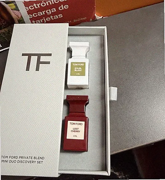 Authentic TOM FORD Lost Cherry Soleil Blanc Perfume Gift Set,0.13 oz/ 4 mL