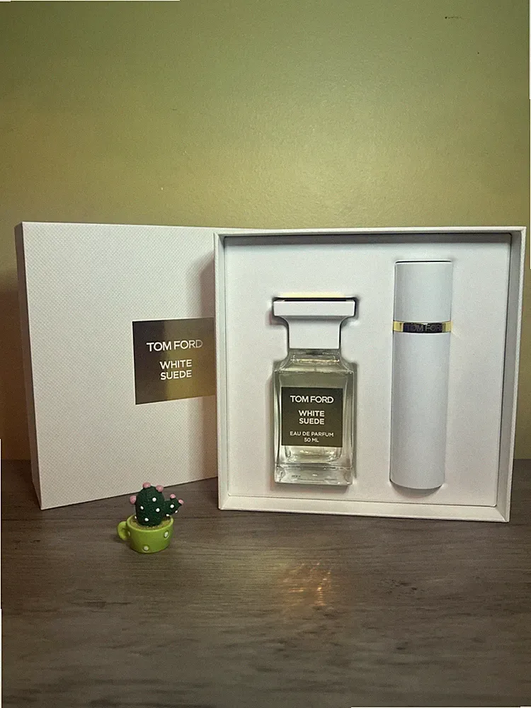 Tom Ford WHITE SUEDE Eau De Parfum 2 Pieces Gift Set - 1.7 Oz. + 0.34 Oz.